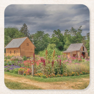 Garten in den Adirondacks Rechteckiger Pappuntersetzer