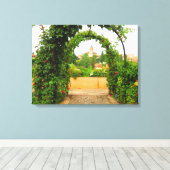 Garten in der Alhambra, Granada, Spanien - Leinwan Leinwanddruck (Insitu (Holzboden))