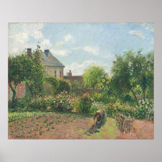 Garten in Eragny - Camille Pissarro Kunstvoll wand Poster (Vorne)