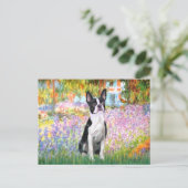 Garten in Giverney - Boston T Postkarte (Stehend Vorderseite)