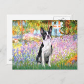 Garten in Giverney - Boston T Postkarte (Vorne/Hinten)