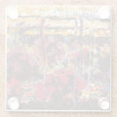 Garten in Giverny - Claude Monet - c1900 Glasuntersetzer (Rückseite)