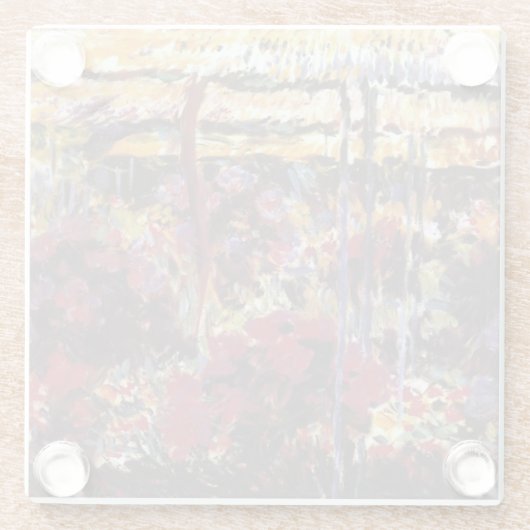 Garten in Giverny - Claude Monet - c1900 Glasuntersetzer (Rückseite)