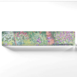Garten in Giverny von Claude Monet Namensplakette