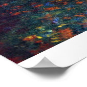 Garten in Giverny von Claude Monet Poster (Ecke)