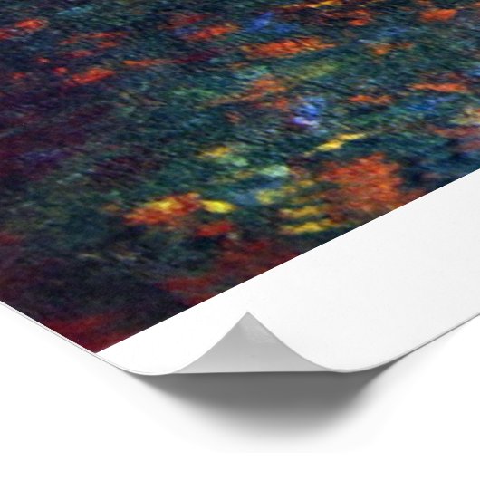 Garten in Giverny von Claude Monet Poster (Ecke)