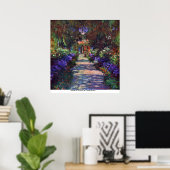 Garten in Giverny von Claude Monet Poster (Heimbüro)