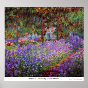 Garten in Giverny von Claude Monet Poster