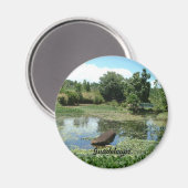 Garten in Guadeloupe Magnet (Vorderseite/Rückseite)