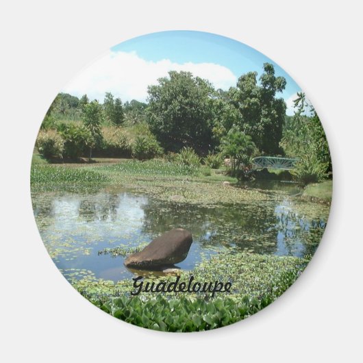 Garten in Guadeloupe Magnet (Vorne)