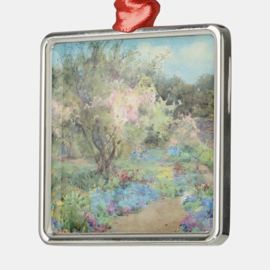 Garten in Kilmurry (von Mildred Anne Butler) Ornament Aus Metall (Links)