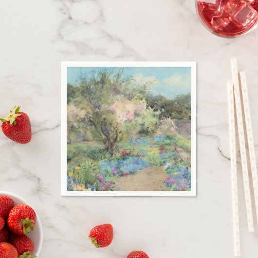 Garten in Kilmurry (von Mildred Anne Butler) Serviette (Beispiel)