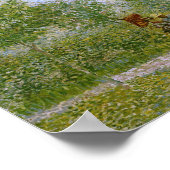 Garten in Montmartre mit Liebe, Vincent van Gogh Poster (Ecke)