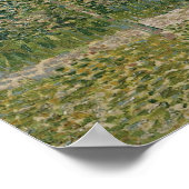 Garten in Montmartre mit Liebe von Van Gogh Poster (Ecke)