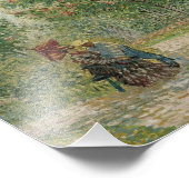 Garten in Montmartre mit Liebhaber Fotodruck (Ecke)