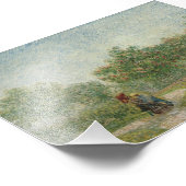 Garten in Montmartre mit Liebhaber Fotodruck (Ecke)