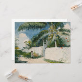 Garten in Nassau (Hauptstadt der Bahamas) Karte (Vorderseite/Rückseite Beispiel)