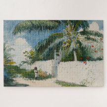 Garten in Nassau (Hauptstadt der Bahamas)