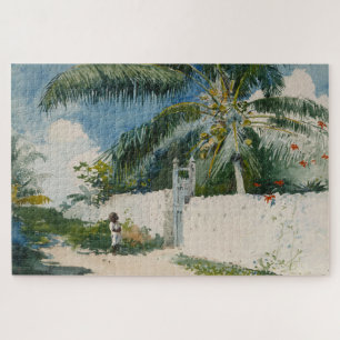 Garten in Nassau (Hauptstadt der Bahamas) Puzzle