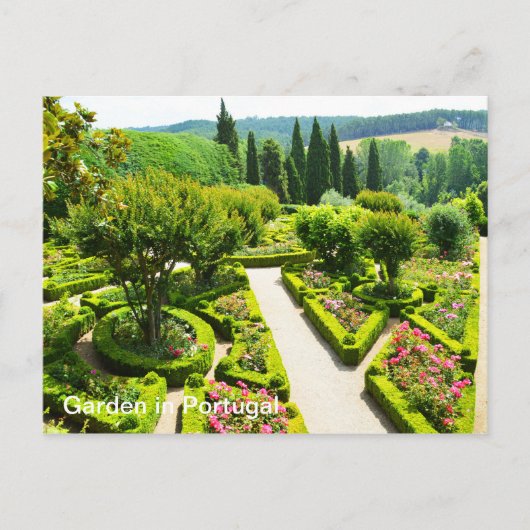 Garten in Portugal Postkarte (Vorderseite)