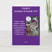 Garten in Ronda Karte (Rückseite)
