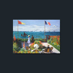 Garten in Sainte-Adresse | Claude Monet Leinwanddruck<br><div class="desc">Garden bei Sainte-Adresse oder Jardin à Sainte-Adresse (1867) von Claude Monet,  einem französischen Impressionisten. Das Bild zeigt eine sonnige Szene zeitgenössischer Freizeit im Badeort Sainte-Adresse von Monet. Verwenden Sie die Entwurfstools,  um einen benutzerdefinierten Text hinzuzufügen oder das Bild zu personalisieren.</div>
