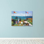 Garten in Sainte-Adresse | Claude Monet Leinwanddruck (Insitu (Holzboden))