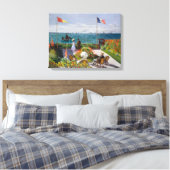Garten in Sainte-Adresse | Claude Monet | Leinwanddruck (Insitu (Schlafzimmer))