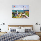 Garten in Sainte-Adresse | Claude Monet | Leinwanddruck (Insitu (Schlafzimmer))