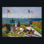 Garten in Sainte-Adresse | Claude Monet | Poster<br><div class="desc">Garden at Sainte-Adresse ist ein Gemälde von Claude Monet aus dem Jahr 1867.</div>