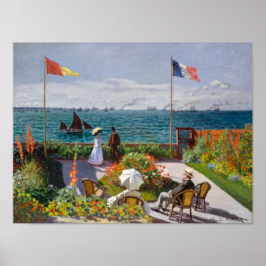 Garten in Sainte-Adresse | Claude Monet | Poster (Vorne)