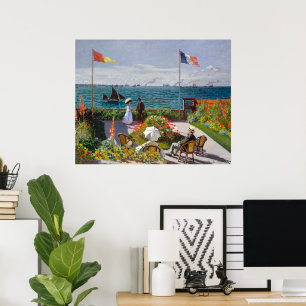 Garten in Sainte-Adresse Claude Monet Poster