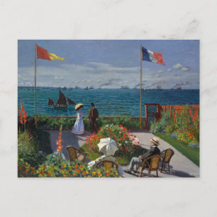 Garten in Sainte-Adresse von Monet Postkarte