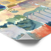 Garten in St. Germain : Paul Klee 1914 Poster (Ecke)