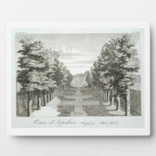 Gärten in Tshehar-Bagh, Isfahan, aus den Voyages d Fotoplatte