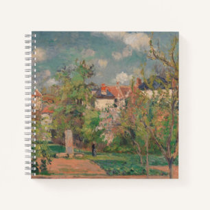 Garten in vollem Sonnenlicht, Camille PIssarro, 18 Notizblock