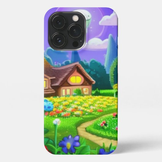 Garten iPhone 13 Pro Slim Fit Case, Glossy Hülle (Rückseite)