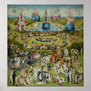 Garten irdischer Freuden, 1490-1500 Poster