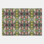 Garten-Kaleidoskop Frühlingsdesign  Geschenkpapier Set (Vorderseite 3)