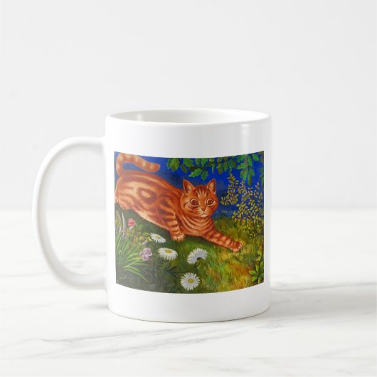 Garten-Katzen-Grafik durch Louis Wain Kaffeetasse (Links)