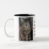 Garten-Katzen-Tasse Zweifarbige Tasse (Links)