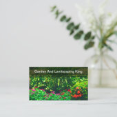 Garten-Kinderzimmer-Landschaftsgestalter Visitenkarte (Stehend Vorderseite)