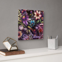 Garten-Kitty-Katze-Blumen-Abstrakt-Personalisiert