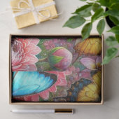 Garten-Kitty-Launen-Decoupage  Seidenpapier (Geschenk)