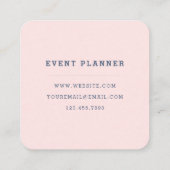 Garten-Kranz Quadratische Visitenkarte (Rückseite)