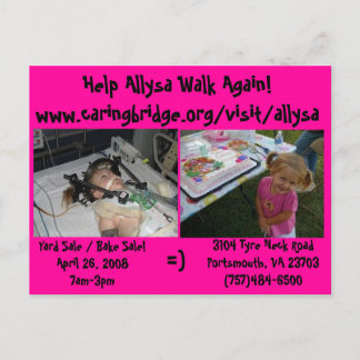 Garten/Kuchen Postkarte