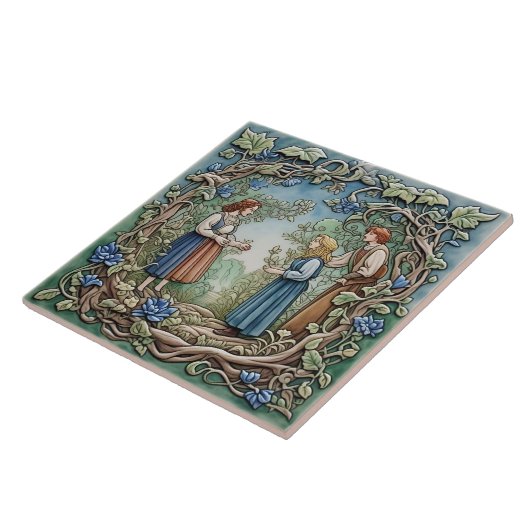 Garten - Kunsthandwerk Keramik Tile Fliese (Seite)