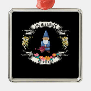 Garten - Leben ist ein Garten Wasser Es gut Ornament Aus Metall