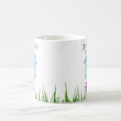 Garten "Liebe wächst hier!" Birdhouse-Stiefmütterc Kaffeetasse (Mittel)