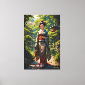 Garten-Maiden Leinwanddruck (Vorderseite)